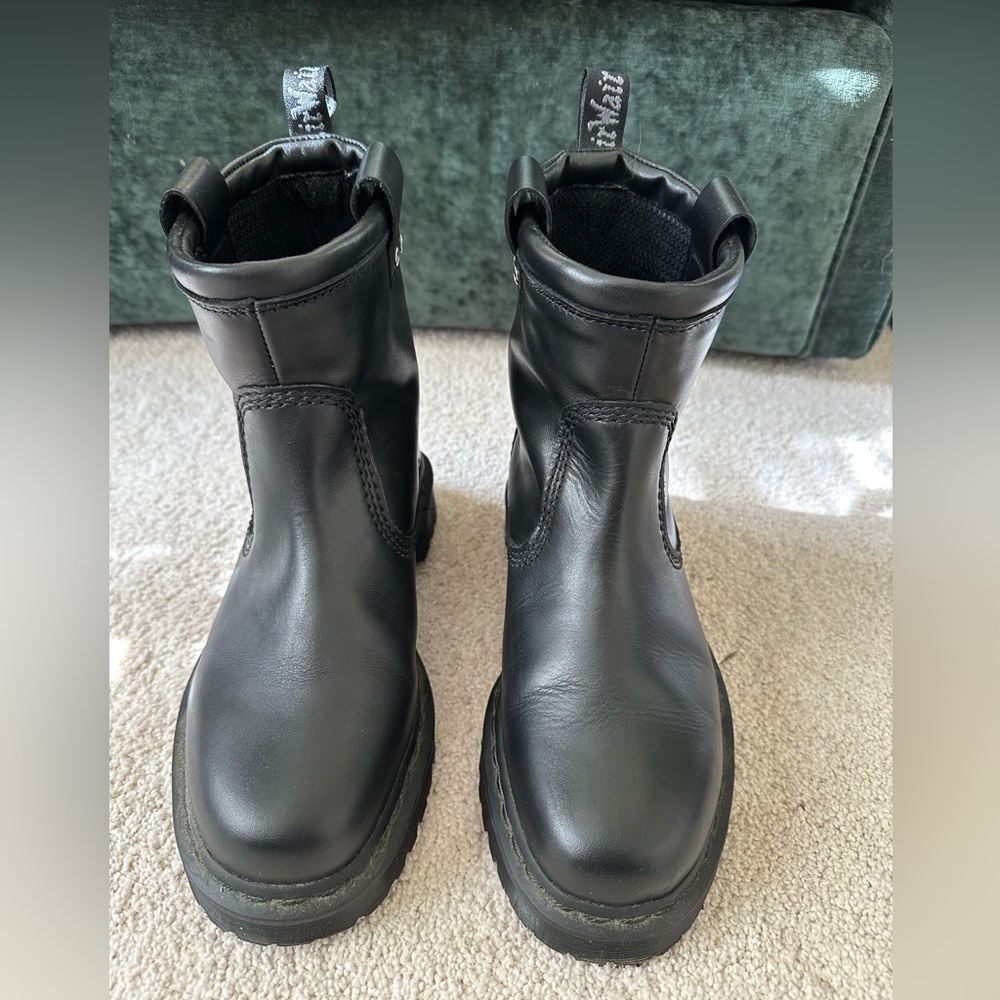 Dr. Martens Anistone Lo Black Leather Boots
